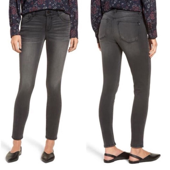 Wit & Wisdom 'Ab'Solution Skinny Ankle Jeans Dark Gray 6 - Picture 1 of 6